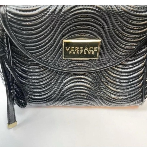 Versace Handbags - Versace Parfums Black Quilted Women's Bag
